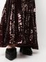 Self-Portrait Maxi-jurk met pailletten Bruin - Thumbnail 5