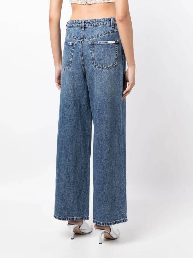 Self-Portrait High waist jeans Blauw