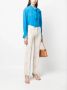 Semicouture Blouse met strik Blauw - Thumbnail 2