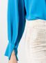 Semicouture Blouse met strik Blauw - Thumbnail 5