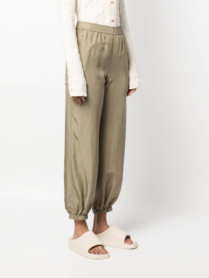 Semicouture Broek met elastische taille Groen