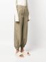 Semicouture Broek met elastische taille Groen - Thumbnail 3