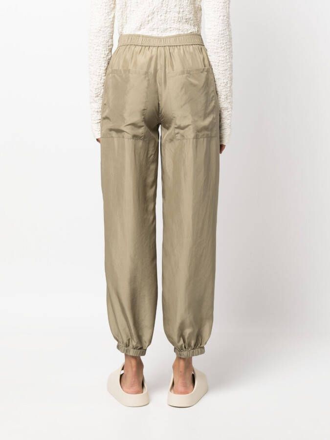 Semicouture Broek met elastische taille Groen