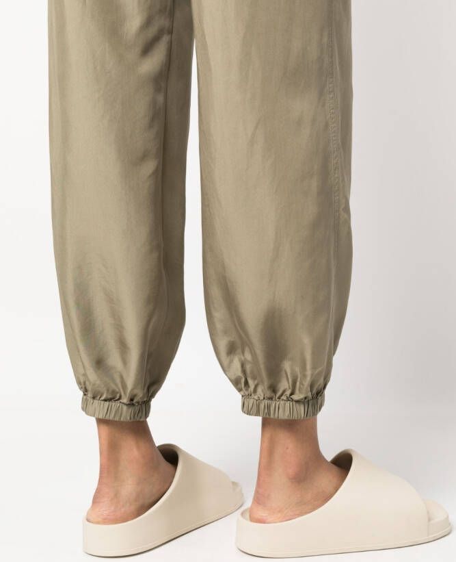 Semicouture Broek met elastische taille Groen