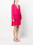 Semicouture Jurk met lange mouwen Roze - Thumbnail 3