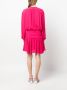 Semicouture Jurk met lange mouwen Roze - Thumbnail 4