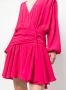 Semicouture Jurk met lange mouwen Roze - Thumbnail 5