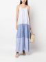 Semicouture Maxi-jurk met print Blauw - Thumbnail 2