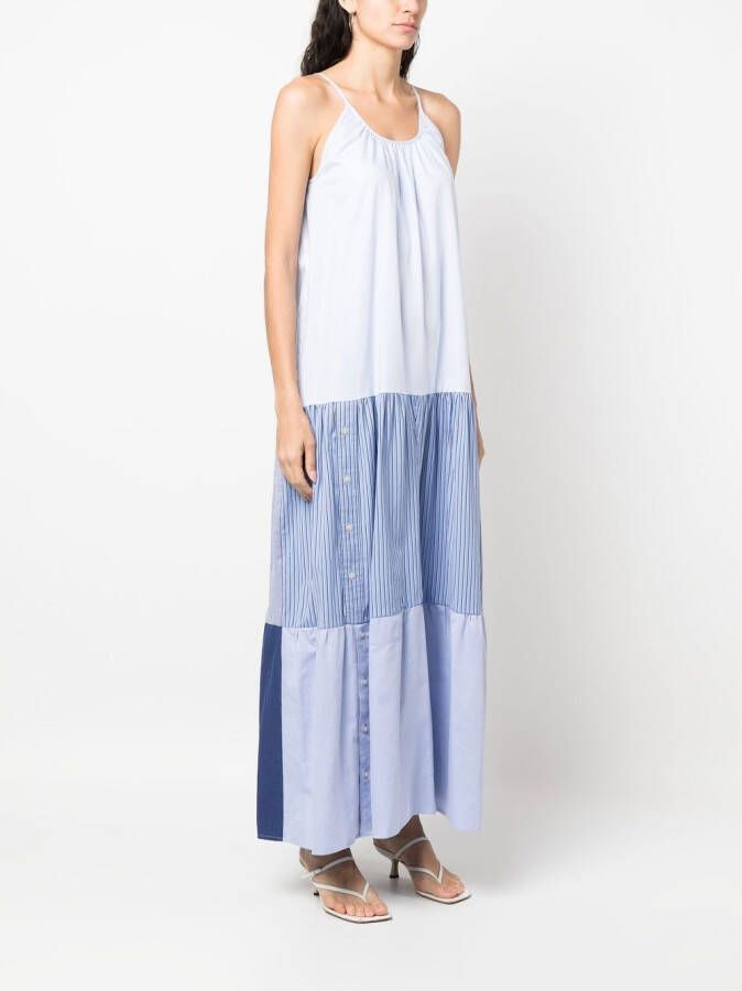 Semicouture Maxi-jurk met print Blauw
