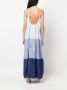 Semicouture Maxi-jurk met print Blauw - Thumbnail 4
