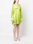 Semicouture Mini-jurk met geplooide mouwen Groen - Thumbnail 3