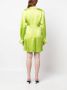 Semicouture Mini-jurk met geplooide mouwen Groen - Thumbnail 4