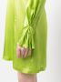 Semicouture Mini-jurk met geplooide mouwen Groen - Thumbnail 5