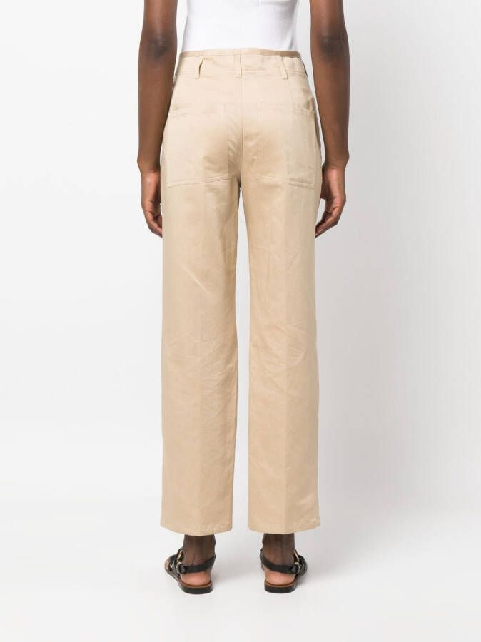 Semicouture Straight jeans Beige