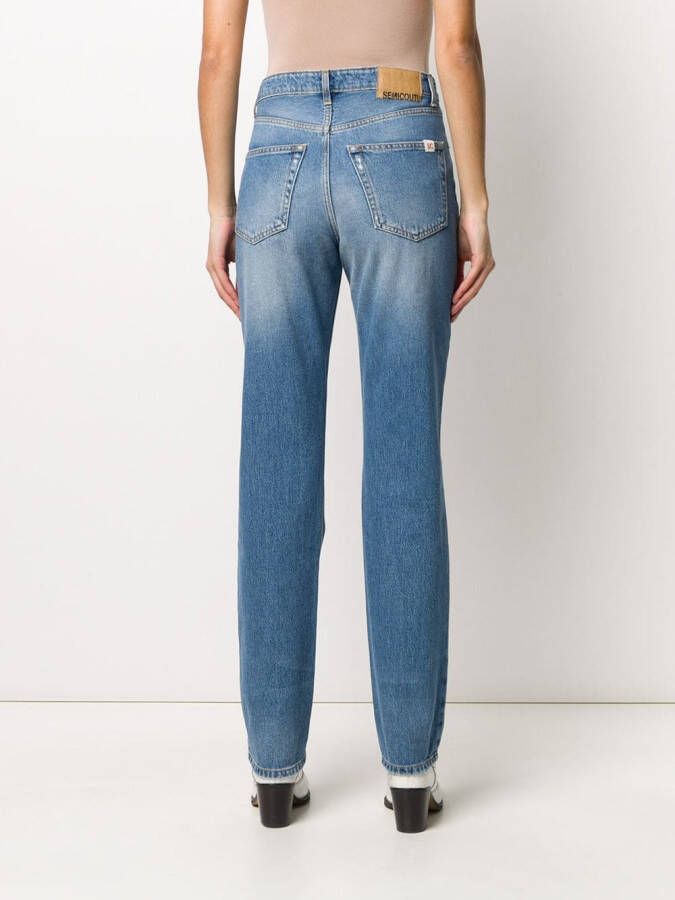 Semicouture Straight jeans Blauw