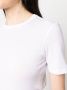 Semicouture T-shirt met afwerking Wit - Thumbnail 5