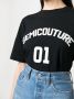 Semicouture T-shirt met logoprint Zwart - Thumbnail 5
