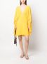 Semicouture Mini-jurk met V-hals Geel - Thumbnail 2