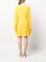 Semicouture Mini-jurk met V-hals Geel - Thumbnail 4