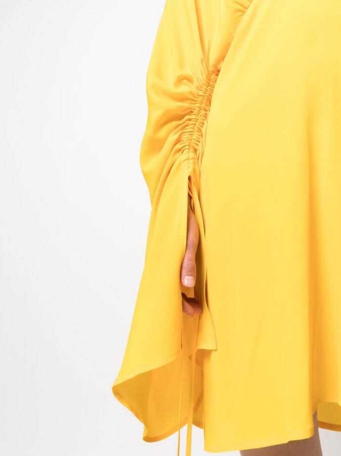 Semicouture Mini-jurk met V-hals Geel