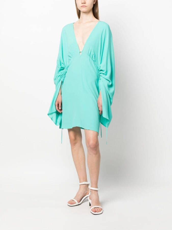 Semicouture Mini-jurk met V-hals Groen