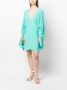 Semicouture Mini-jurk met V-hals Groen - Thumbnail 2