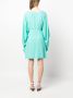 Semicouture Mini-jurk met V-hals Groen - Thumbnail 4