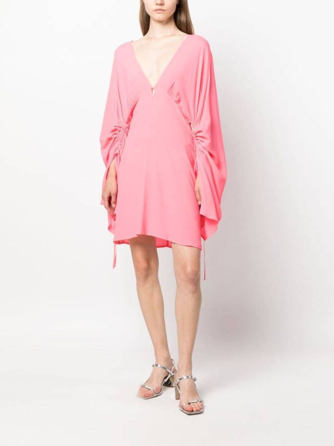 Semicouture Mini-jurk met V-hals Roze