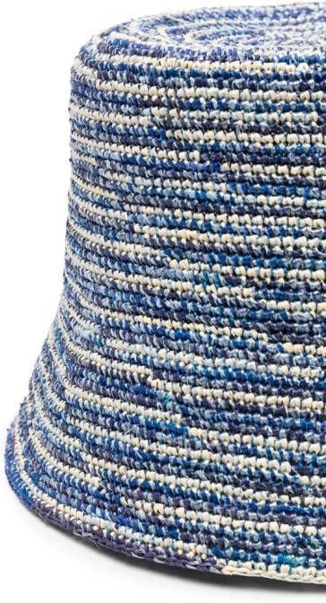 Sensi Studio Geweven vissershoed Blauw