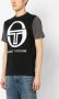 Sergio Tacchini T-shirt met logoprint Zwart - Thumbnail 3
