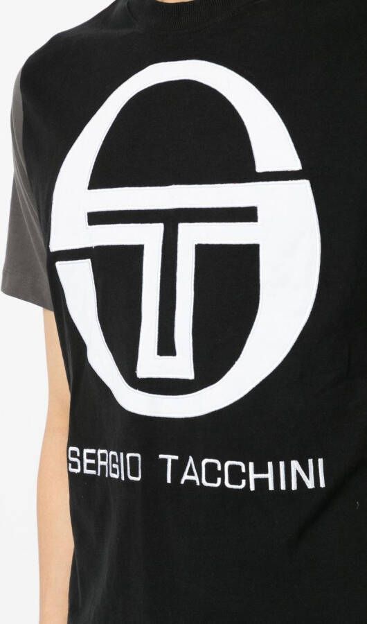 Sergio Tacchini T-shirt met logoprint Zwart