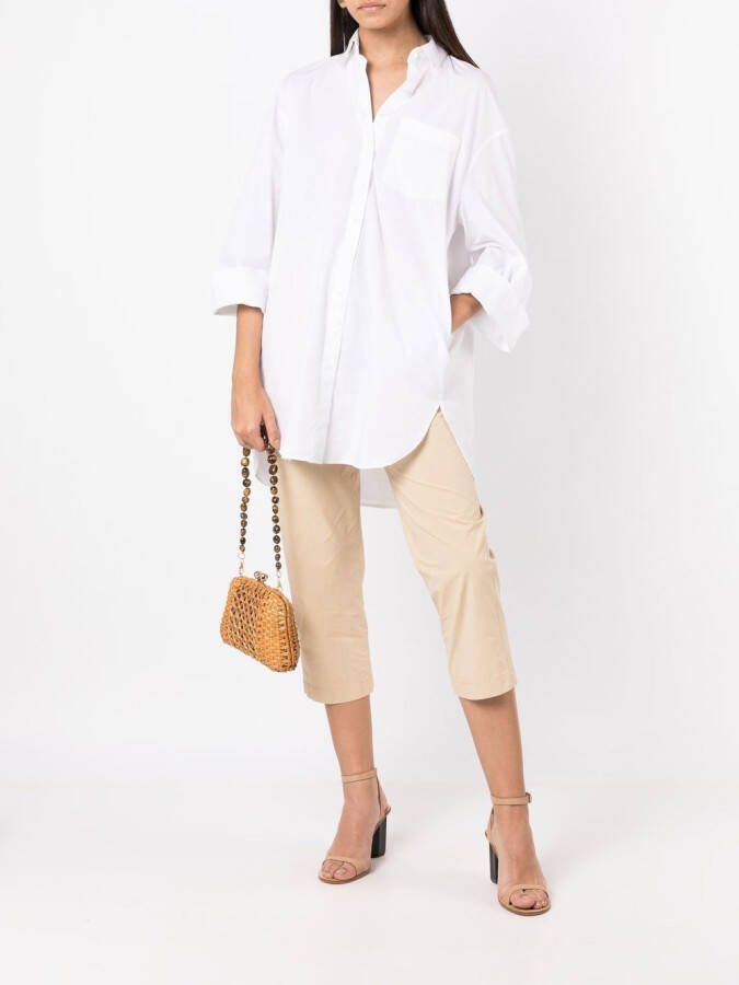 SERPUI Blair geweven clutch Bruin