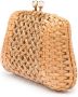 SERPUI Blair geweven clutch Bruin - Thumbnail 3