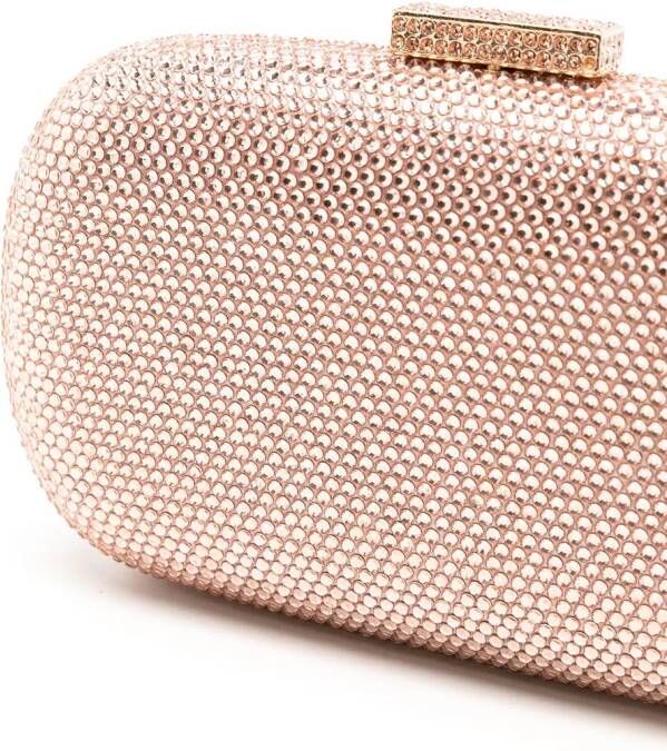 SERPUI Clutch verfraaid met kristallen Roze