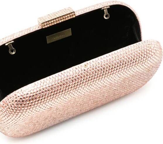 SERPUI Clutch verfraaid met kristallen Roze