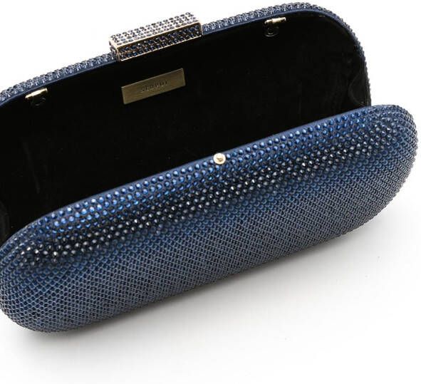 SERPUI Emma Montana clutch met stras Blauw