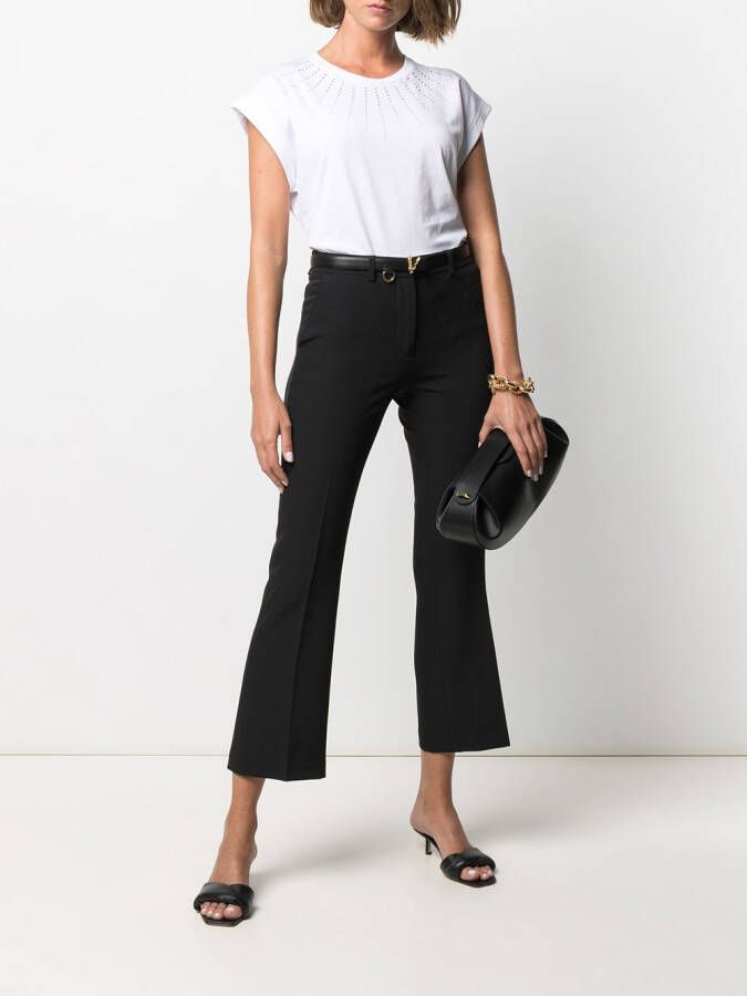 Seventy Cropped pantalon Zwart