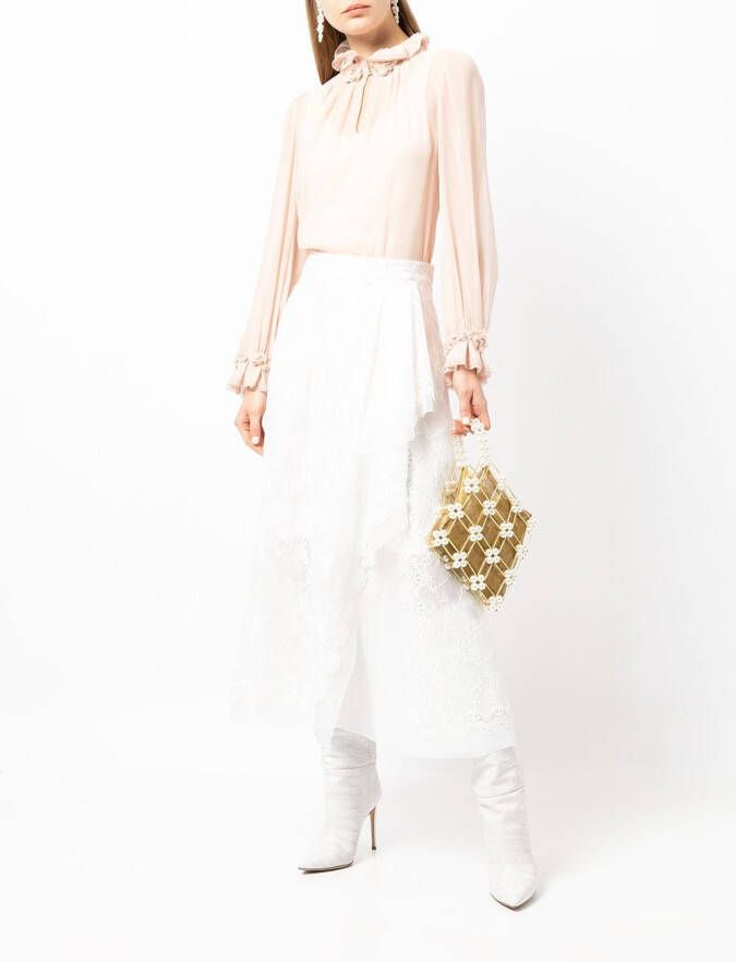 SHIATZY CHEN Blouse met franje Roze