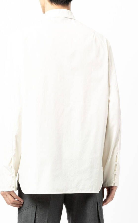 SHIATZY CHEN Overhemd met ronde opstaande kraag Wit