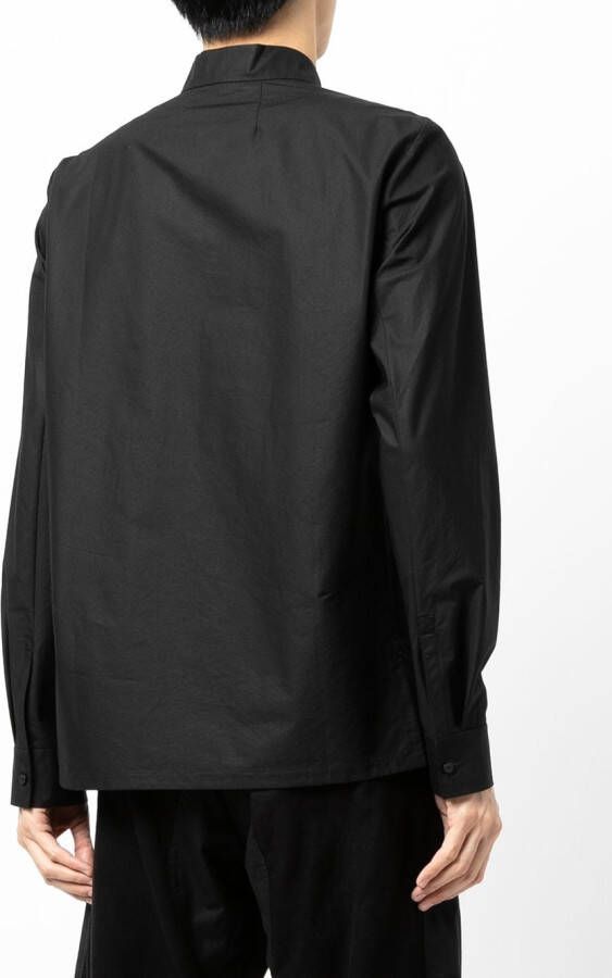 SHIATZY CHEN Overhemd met ronde opstaande kraag Zwart