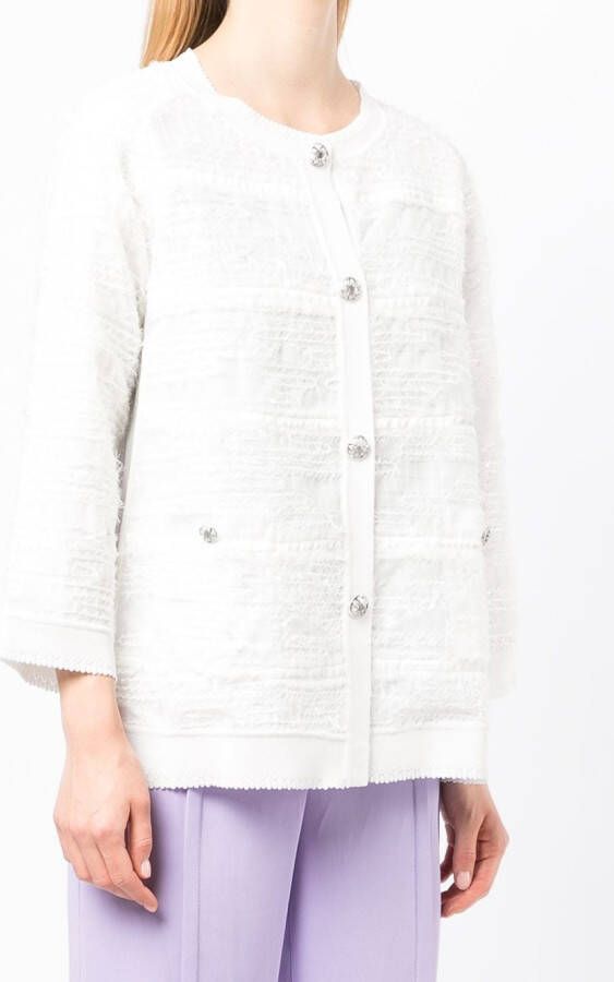 SHIATZY CHEN Vest met cropped mouwen Wit