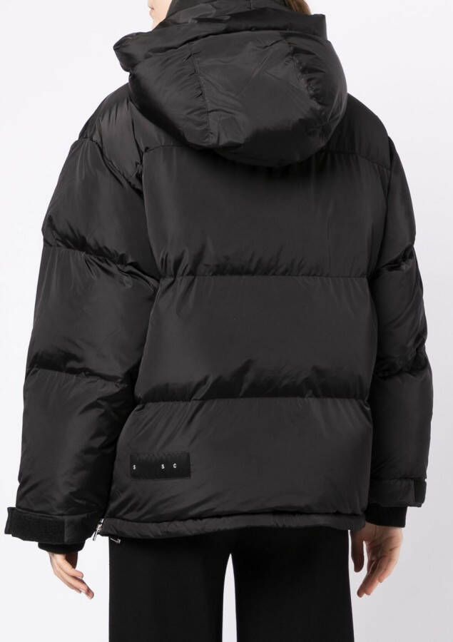 Shoreditch Ski Club Donsjas met hoge hals Zwart