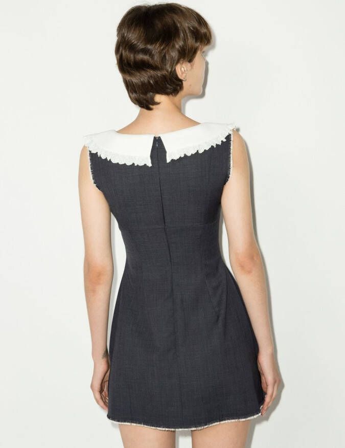SHUSHU TONG Jurk met strikdetail Grijs