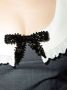 SHUSHU TONG Jurk met strikdetail Grijs - Thumbnail 4