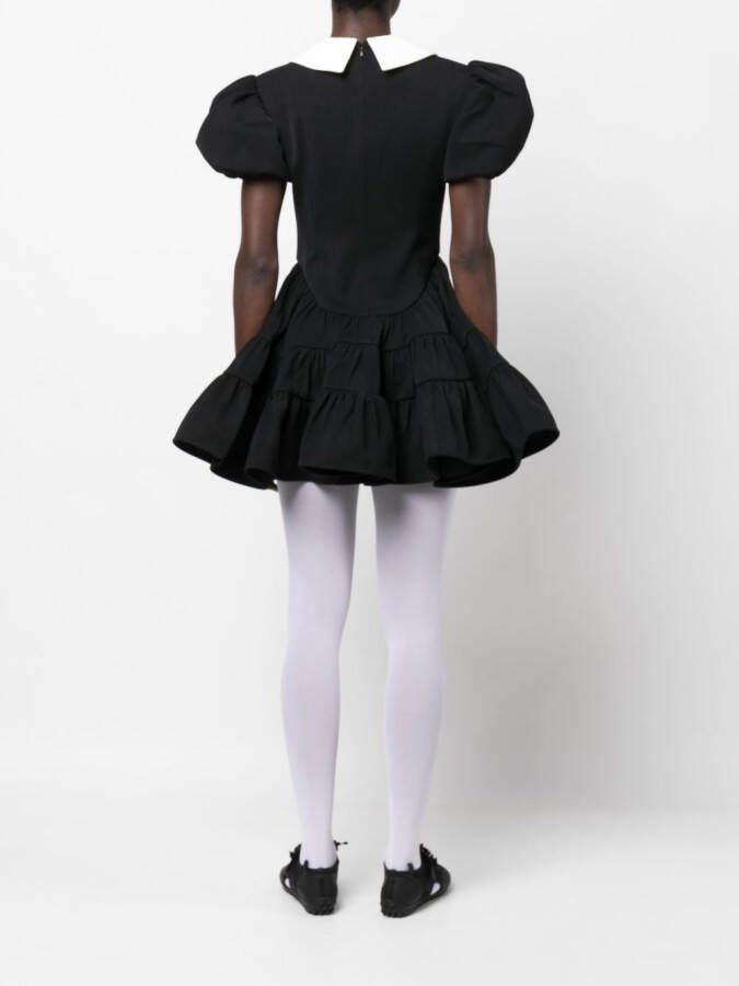 SHUSHU TONG Mini-jurk met pofmouwen Zwart