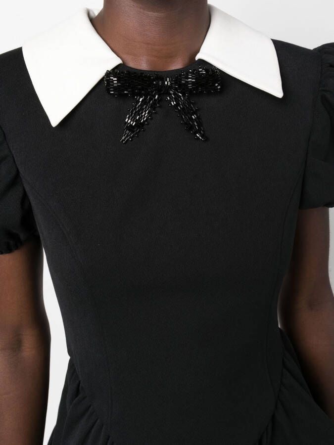 SHUSHU TONG Mini-jurk met pofmouwen Zwart