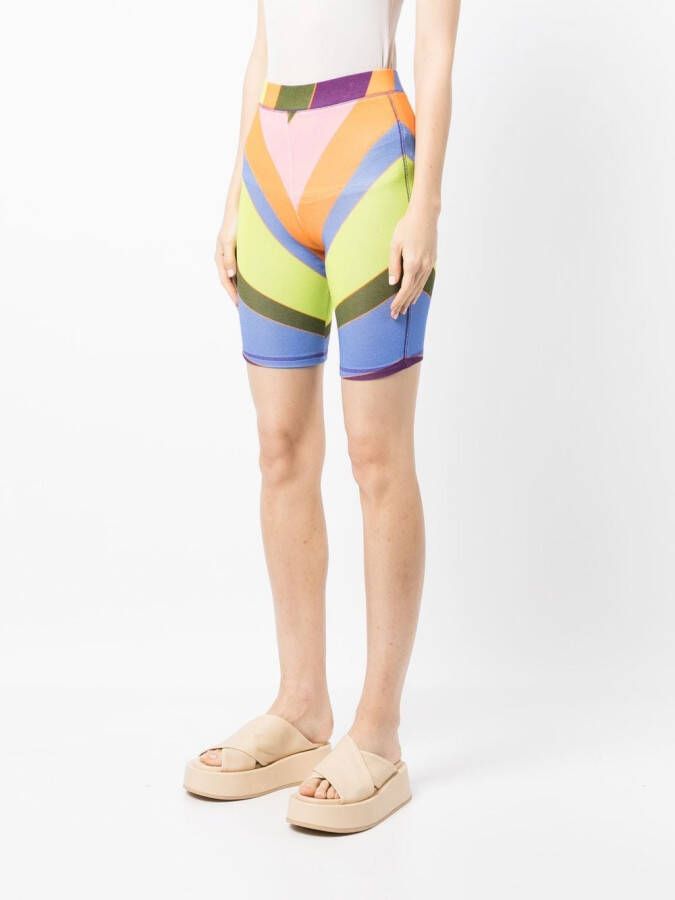 SIEDRES Fietsshorts met patroon Veelkleurig