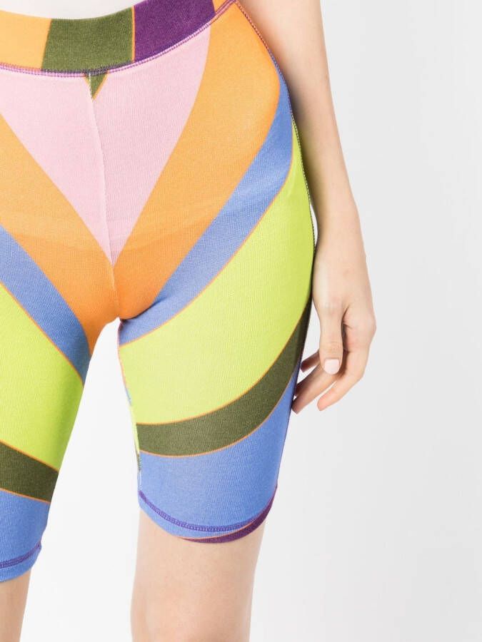 SIEDRES Fietsshorts met patroon Veelkleurig