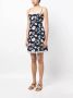 Silvia Tcherassi Mini-jurk met geborduurde bloemen Blauw - Thumbnail 2