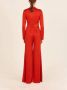 Silvia Tcherassi Taboa satijnen jumpsuit Rood - Thumbnail 2